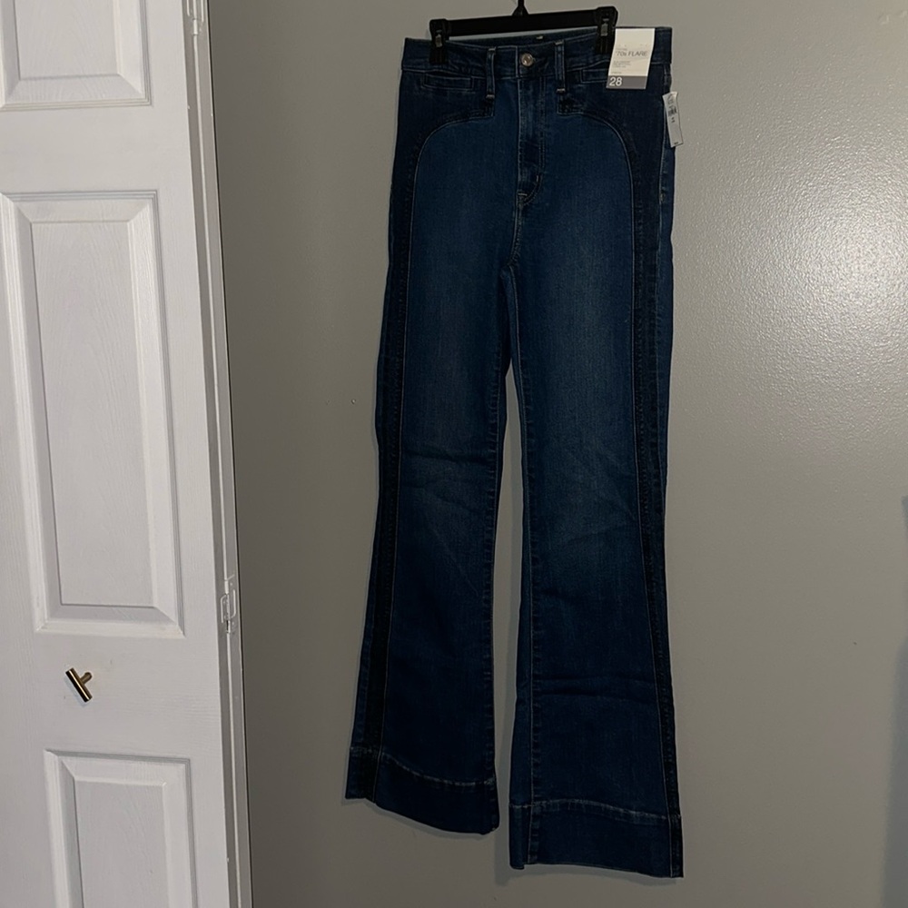 Gap Women’s High Rise '70s Flare Jeans - Picture 7 of 12